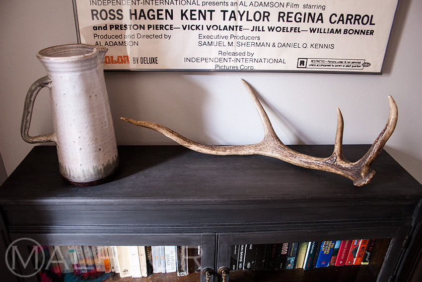Gray Vase and Antler